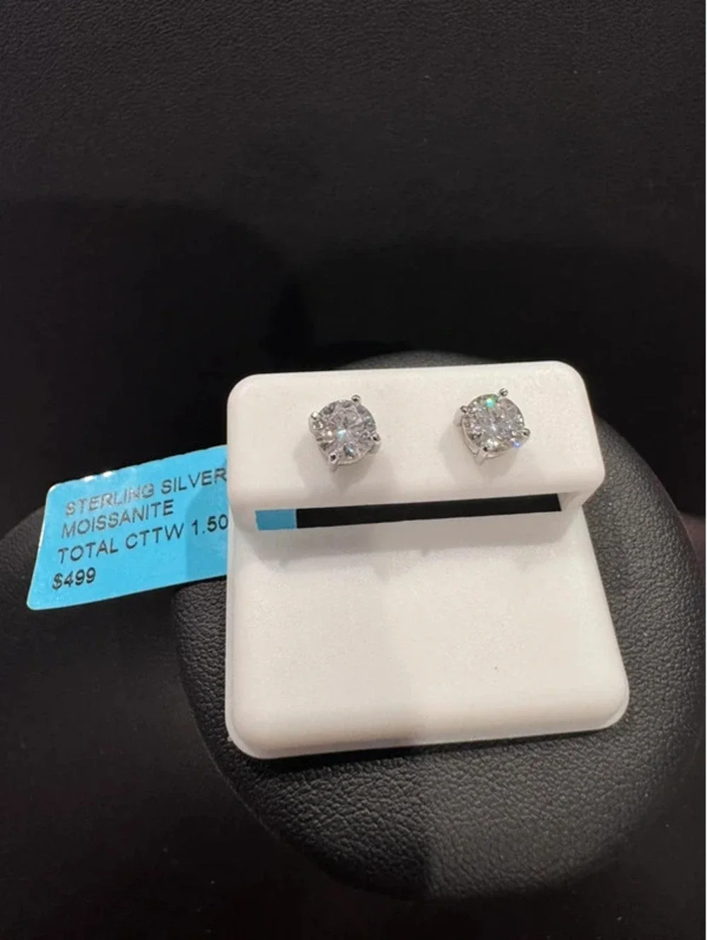 1.50 CTW Sterling silver moissanite VVSD